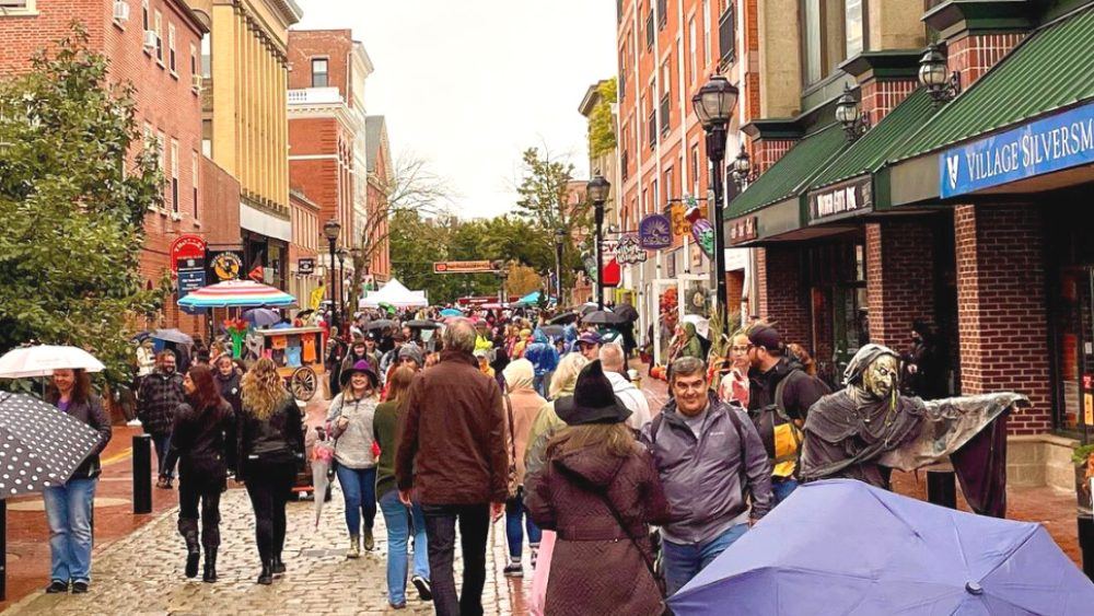 The Essex Street pedestrian mall in Salem